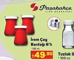 Paşabahçe İrem Çay Bardağı 6'lı 132 cc image