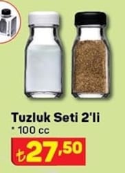 Paşabahçe Tuzluk Seti 2'li 100 cc image