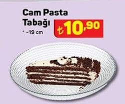 Cam Pasta Tabağı 19 cm image