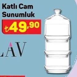 Lav Katlı Cam Sunumluk image