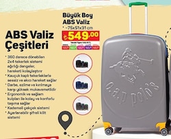 ABS Valiz Büyük Boy  75x51x31 cm image