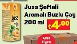 Juss Şeftali Aromalı Buzlu Çay 200 ml image