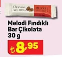 Melodi Fındıklı Bar Çikolata 30 gr image