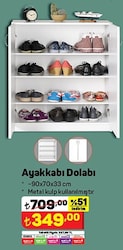 Ayakkabı Dolabı 90x70x33 cm image