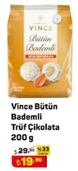 Vince Bütün Bademli Trüf Çikolata 200 g image