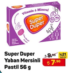 Super Duper Yaban Mersinli Pastil 56 g image