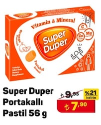 Super Duper Portakallı Pastil 56 g image