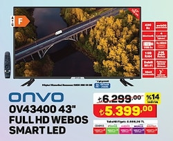 A101 Onvo OV43400 Full HD Webos Smart Led 43 inç