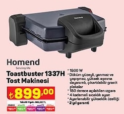 Homend Toastbuster 1337H Tost Makinesi image