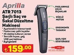 Aprilla ATR 7013 Şarjlı Saç ve Sakal Düzeltme Makinesi image