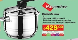 Hascevher Düdüklü Tencere 5 L image