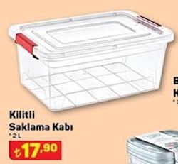 Kilitli Saklama Kabı 2 L image