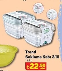 Trend Saklama Kabı 3'lü 1.5 L image