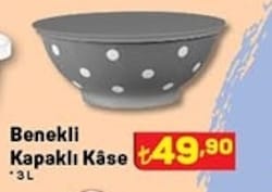Benekli Kapaklı Kase 3 L image