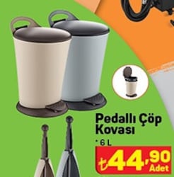 Pedallı Çöp Kovası 6 L image