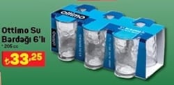 Ottimo Su Bardağı 6'lı 205 cc image