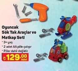 Oyuncak Sök Tak Araçlar ve Matkap Seti image