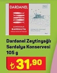 Dardanel Zeytinyağlı Sardalya Konservesi 105 gr image