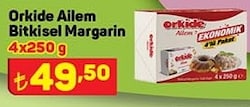 Orkide Ailem Bitkisel Margarin 4x250 gr image