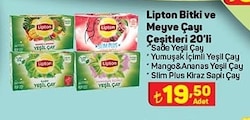 Lipton Bitki ve Meyve Çayı Çeşitleri 20'li image
