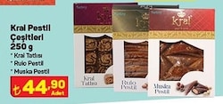 Kral Pestil Çeşitleri Kral Tatlısı/Rulo Pestil/Muska Pestil 250 gr image