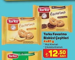 Torku Favorimo Bisküvi Çeşitleri 4x61 gr image