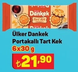 Ülker Dankek Portakallı Tart Kek 6x30 gr image