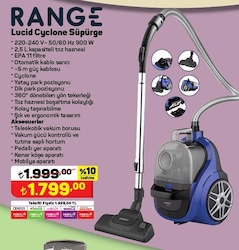 Range Lucid Cyclone Süpürge 900 W image