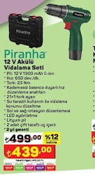 Piranha 12 V Akülü Vidalama Seti image