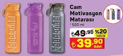 Cam Motivasyon Matarası 500 ml image