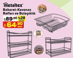 Metaltex Baharat-Kavanoz Rafları ve Bulaşıklık / Adet image