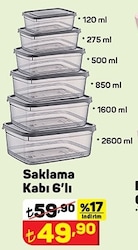 Saklama Kabı 6'lı image