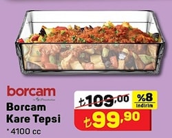 Paşabahçe Borcam Kare Tepsi 4100 cc image