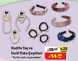 Kadife Taç ve İncili Toka Çeşitleri image