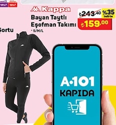 Kappa Bayan Taytlı Eşofman Takımı image