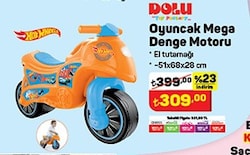 Dolu Toy Factory Oyuncak Hotwheels Mega Denge Motoru image