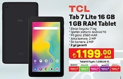 TCL Tab 7 Lite 9309X 16 GB 1 GB RAM Tablet image