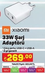 Xiaomi Type C + Type A 33W Şarj Adaptörü image