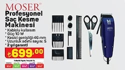 Moser 1406-0452 Profesyonel Saç Kesme Makinesi Mavi image