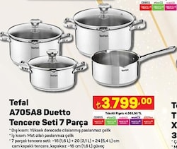 Tefal A705A8 Duetto Tencere Seti 7 Parça image