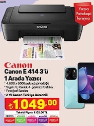 Canon E 414 3'ü 1 Arada Yazıcı  image