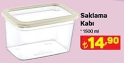 Saklama Kabı 1500 ml  image