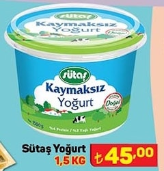 Sütaş Yoğurt 1,5 kg image