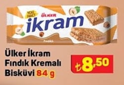 Ülker İkram Fındık Kremalı Bisküvi 84 g image