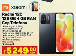 Xiaomi Redmi 12C 128 GB 4 GB RAM Cep Telefonu image