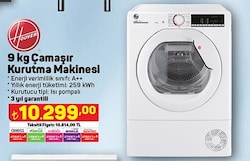 Hoover HLE H9A2TE-17 Çamaşır Kurutma Makinesi 9 kg image
