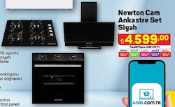 Newton Cam Ankastre Set Siyah (F-17-GLS 640-MFA400) image
