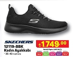 Skechers 12119-BBK Kadın Ayakkabı image
