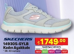 Skechers 149305-GYLB Kadın Ayakkabı Gri image