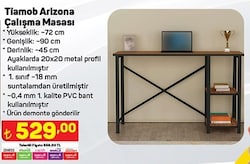 Tiamob Arizona Çalışma Masası image
